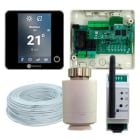 AIRZONE - Pack Airzone Radiant 2Z Radiateur A Eau- 1 BluefaceZero Noir+2 Tetes Thermo R