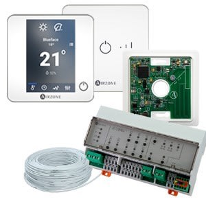 AIRZONE - Pack Airzone Radiant 7 Z Pour Plancher Chauff/Rafrai + Blue Z+ 6 Lite Rad Blanc