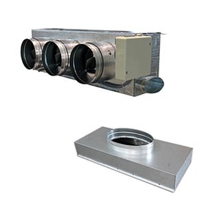 AIRZONE - Pack Plénums Qai Standard + Vmc IB8 Daikin 6X200 01L + Plénum Reprise 4X250