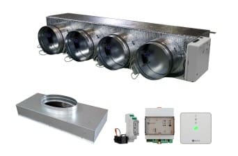 AIRZONE - AZ Pack plénums 25 Plus HUB Medium Mitsubishi Electric 4x200 01XS