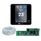 AIRZONE - Pack Thermostats BluEZero Noirs (4) + Câble + Webserver Cloud Wifi