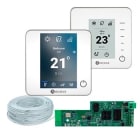 AIRZONE - Pack Thermostats BluEZero (1) Lite Filaires Blancs (5) + Câble + Ws Cloud Wf