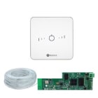 AIRZONE - Pack Thermostats Lite Filaires Blancs (6) + Câble + Webserver Cloud Wifi