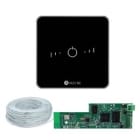 AIRZONE - Pack Thermostats Lite Filaires Noirs (3) + Câble + Webserver  Wifi