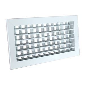 AIRZONE - AZ Grille double deflexion ver/hor +Reg 300x200 mm aluminium loquet