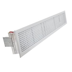 AIRZONE - AZ Grille lineaire 0° deflexion ver motorisee 250x100 mm blanc vis
