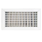 AIRZONE - AZ Grille Double deflexion hor/ver +Reg 700x200 mm aluminium vis