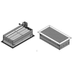 AIRZONE - AZ Grille lineaire 0° deflexion ver motorisee 600x200 mm blanc clip