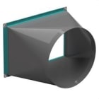 S&P - Réduction rectangulaire/circulaire, D 470X450/400 mm