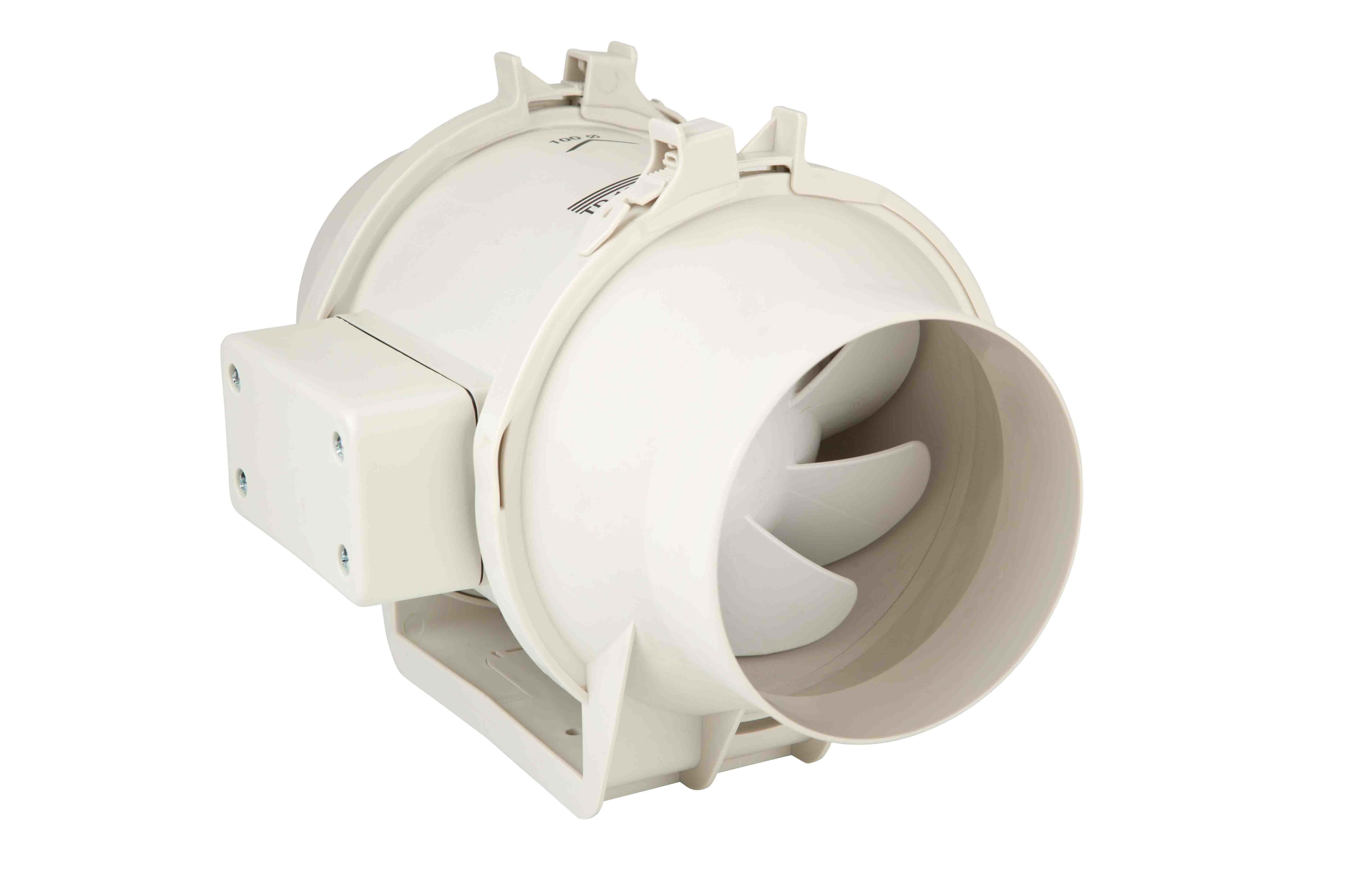 S&P - Ventilateur de conduit ultra-silencieux, 150-180 m3-h, 3 vitesses, D 100 mm