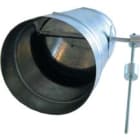 S&P - By-pass mécanique en acier galvanisé pour réseau de climatisation D 200 mm