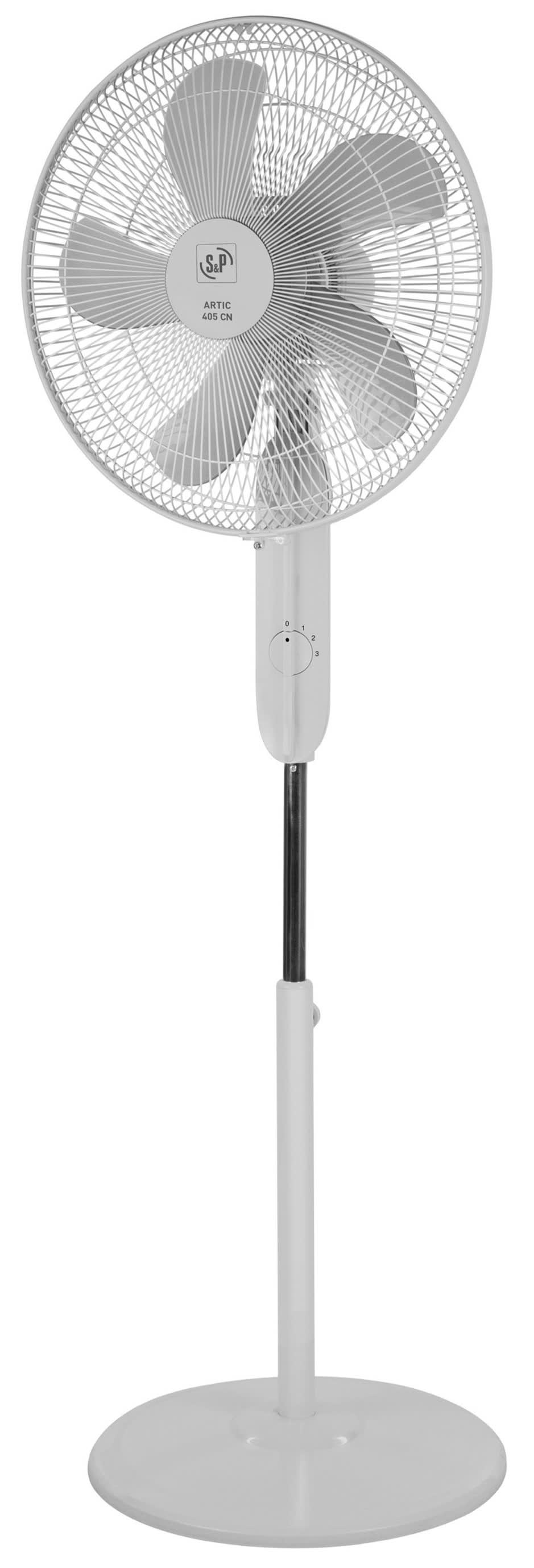S&P - Ventilateur colonne 3 vitesses. D 400 mm. Vitesse d'air : 3,8 m/s.