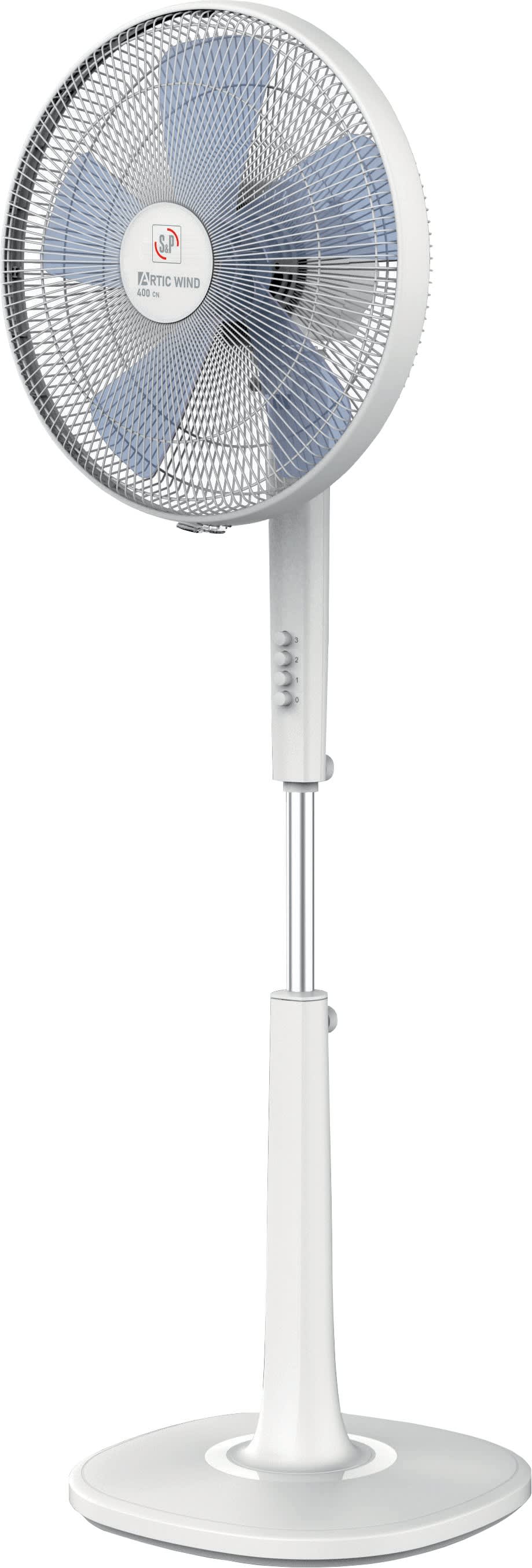 S&P - Ventilateur de sol 3 vitesses, D 400 mm, vitesse d'air : 2,3 m/s.
