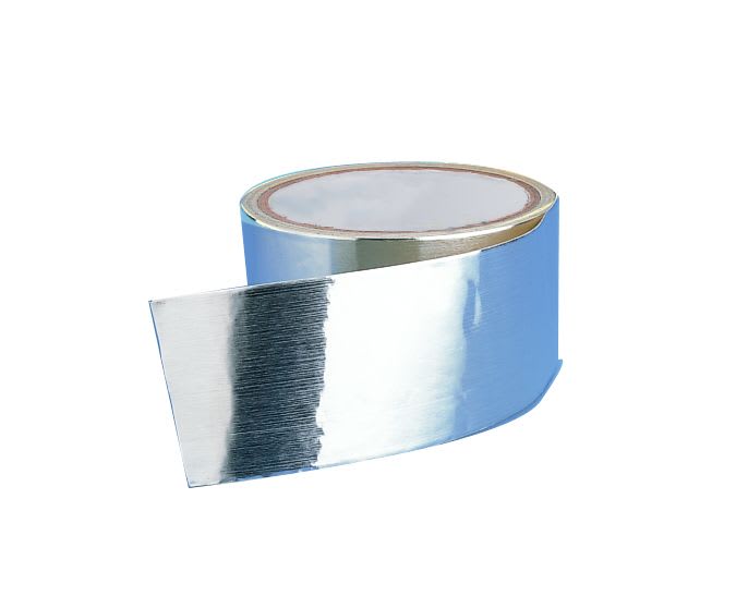 S&P - Bande aluminium adhésive, longueur 50 m, largeur 50 mm. Utilisation en intérieur