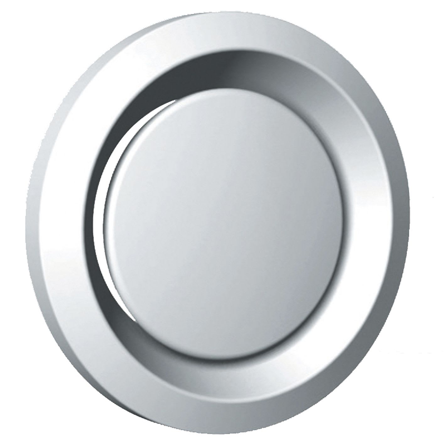 S&P - Bouche métallique réglable, 120 m3/h, obturateur réglable, manchette D 125 mm