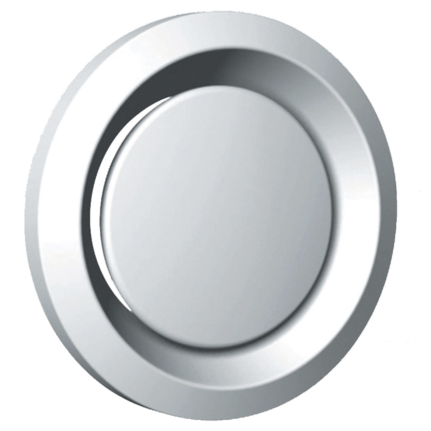 S&P - Bouche métallique réglable, 90 m3/h, obturateur réglable, manchette D 100 mm