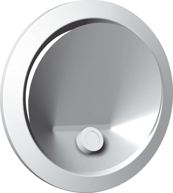 S&P - Bouche métallique d'insufflation réglable D160 mm