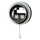 S&P - Bouche aluminium d'extraction thermomodulante gaz. 30/90m3/h. D 118 mm