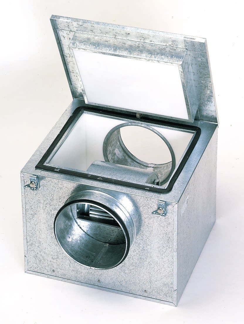 S&P - Caisson de ventilation avec isolation acoustique 50 mm, 240 m3/h, D 125 mm