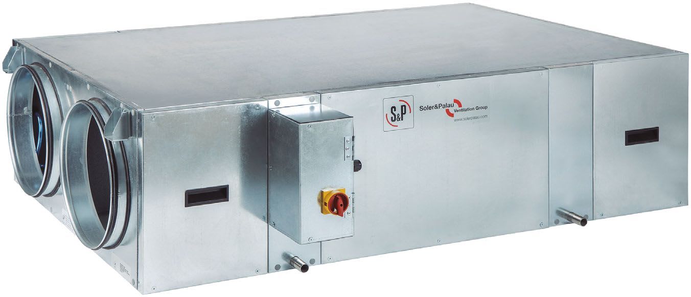 S&P - Centrale DF compacte très haut rendement 82% 500 m3/h mono Ecowatt + commande