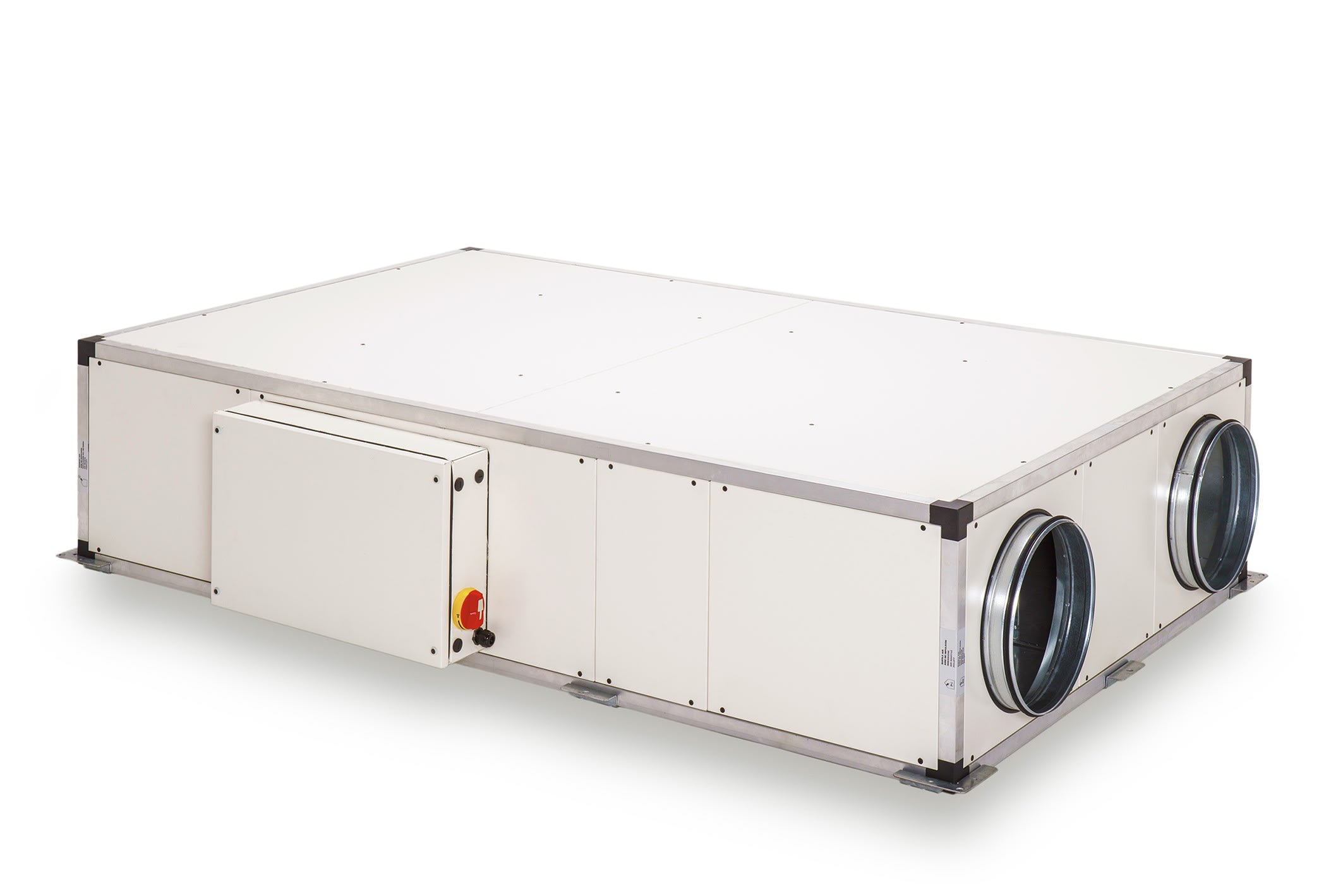 S&P - Centrale double-flux THR 93% horiz gauche 800 m3/h, PRO REG, batterie électrique