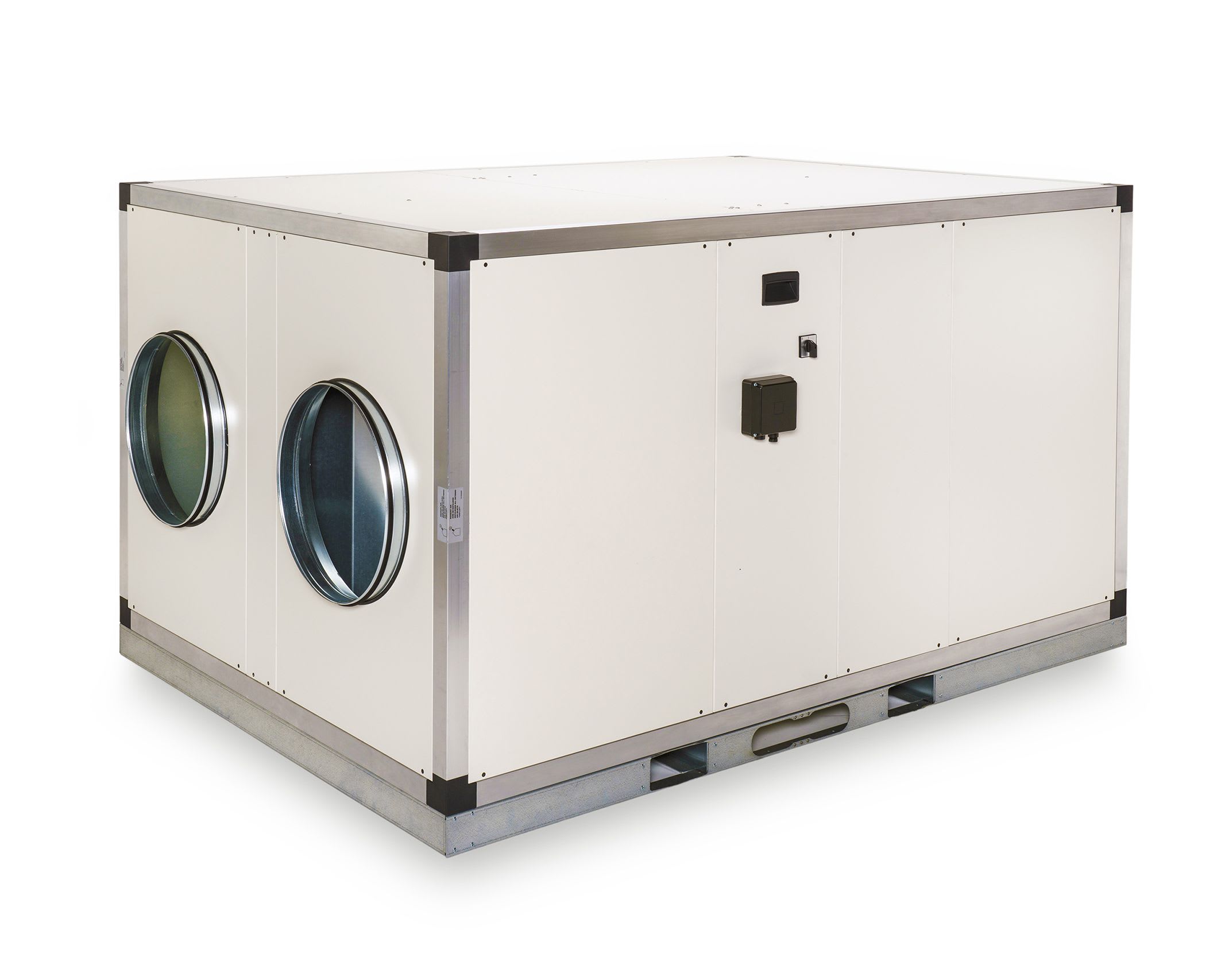 S&P - Centrale double-flux THR 93% vert droite 800 m3/h, PRO REG, batterie électrique