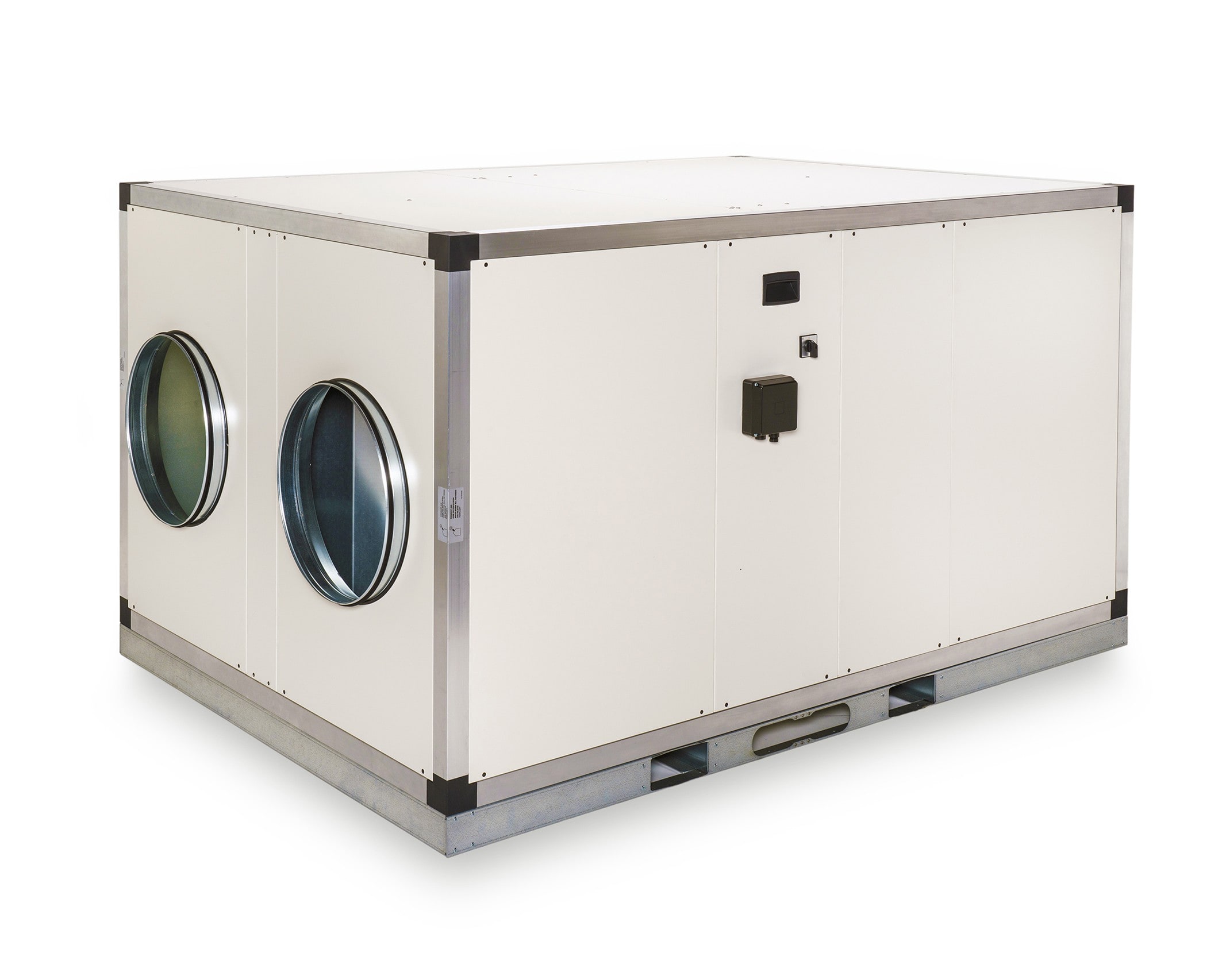 S&P - Centrale double-flux THR 93% verti gauche 4500 m3/h PRO REG batterie électrique