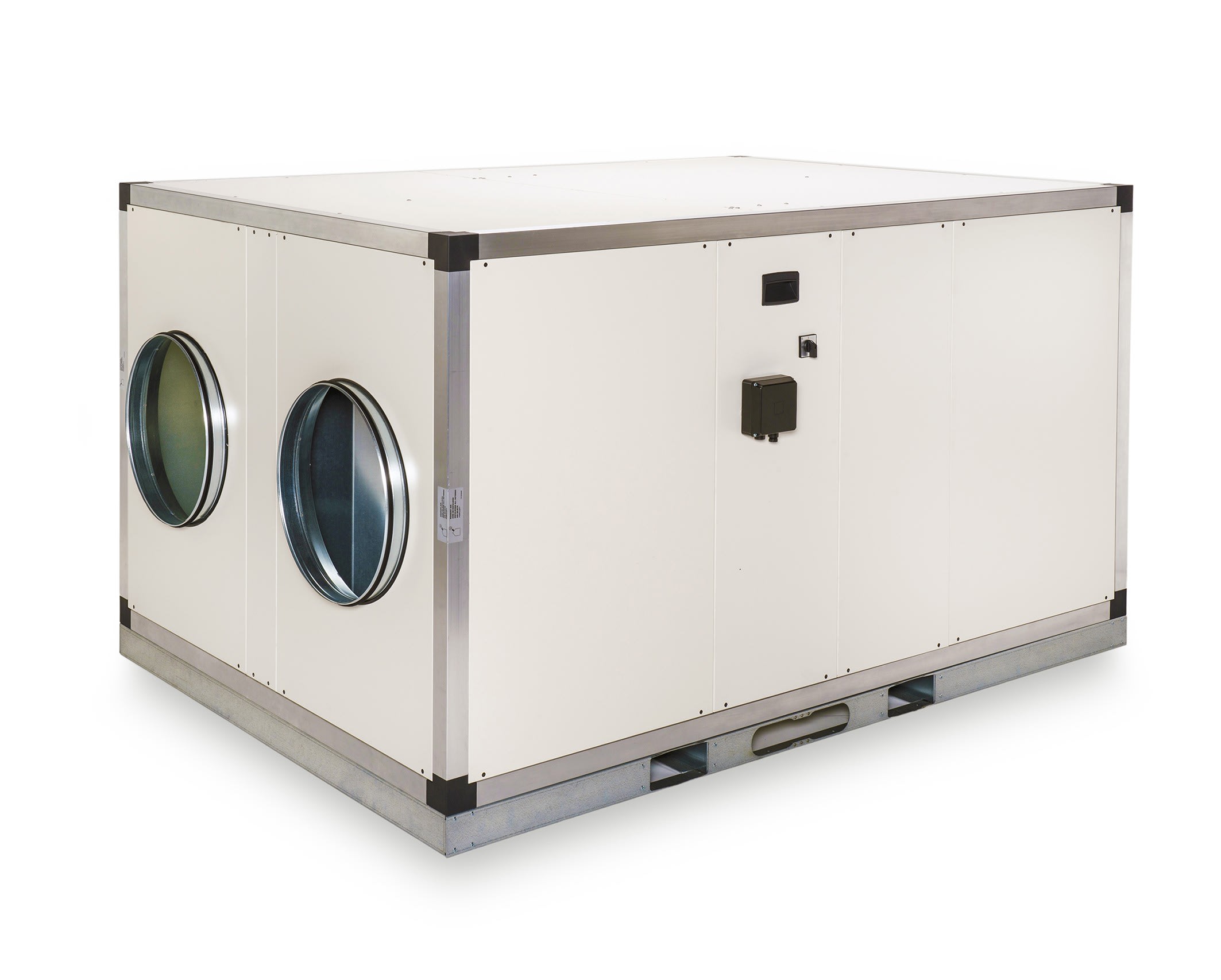 S&P - Centrale double-flux THR 93% vert droite 400 m3/h, PRO REG, batterie électrique