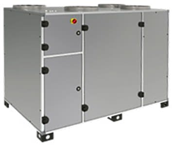 S&P - Centrale double-flux THR 90% raccord. vertical droite 4300 m3/h, bat.eau chaude