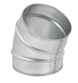 S&P - Coude mâle/mâle à 30° acier galvanisé diamètre de raccordement 100 mm