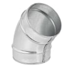 S&P - Coude mâle/mâle à 45° acier galvanisé diamètre de raccordement 160 mm