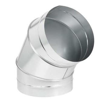 S&P - Coude mâle/mâle à 60° acier galvanisé diamètre de raccordement 315 mm