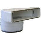 S&P - COUDE MIXTE PVC RIGIDE RECTANGULAIRE 40X110