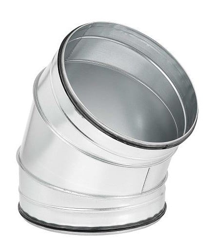 S&P - Coude 45° mâle/mâle acier galvanisé à joints, classe C, D 560 mm