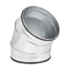 S&P - Coude 45° mâle/mâle acier galvanisé à joints, classe C, D 355 mm