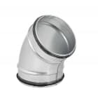 S&P - Coude 45° mâle/mâle acier galvanisé à joints, classe C, D 125 mm