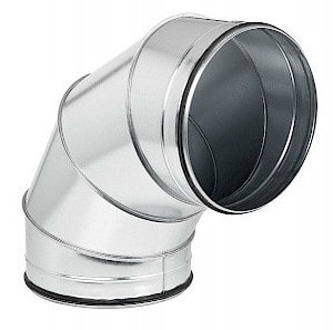 S&P - Coude 90° mâle/mâle acier galvanisé à joints, classe C, D 500 mm