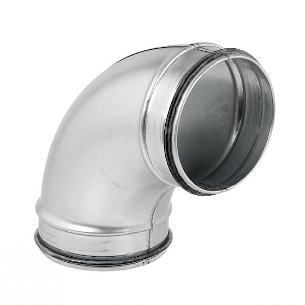 S&P - Coude 90° mâle/mâle acier galvanisé à joints, classe C, D 125 mm