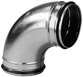S&P - Coude 90° mâle/mâle acier galvanisé à joints, classe C, D 250 mm