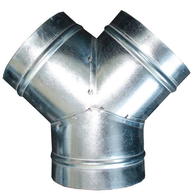 S&P - Dérivation (culotte) 45° en acier galvanisé, D 125 mm