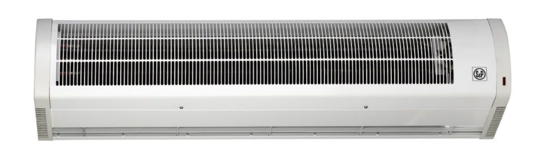 S&P - Rideau d'air chaud/air ambiant, batterie à eau 15 kW, longueur 1755 mm