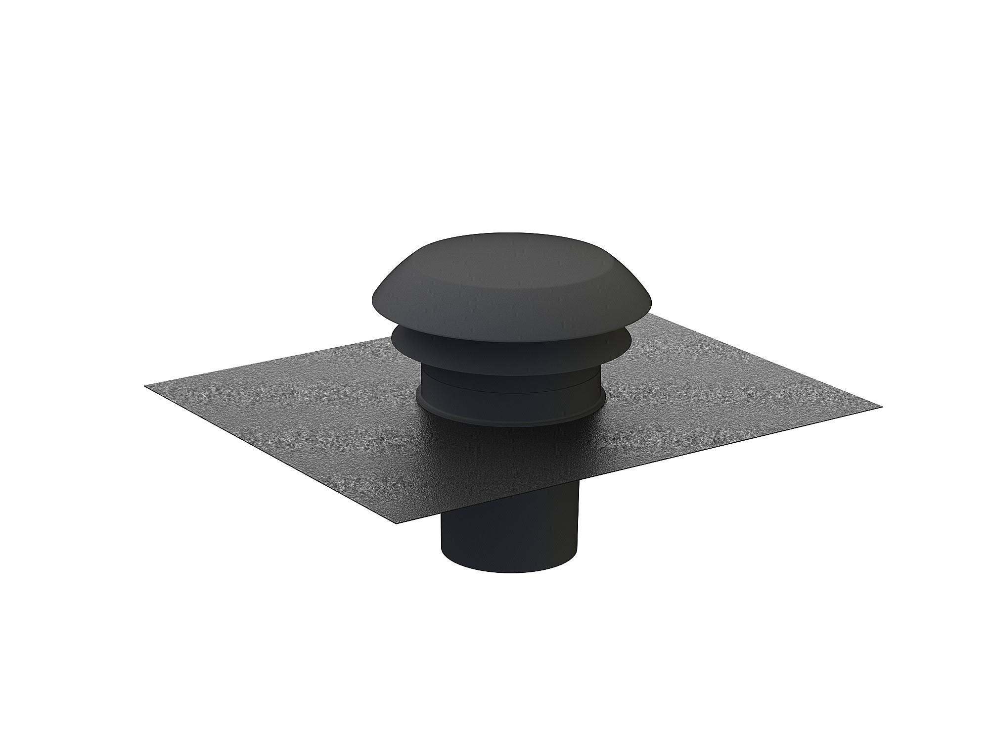 S&P - Chapeau de toiture plastique design, D raccordement 150/160 mm, couleur ardoise