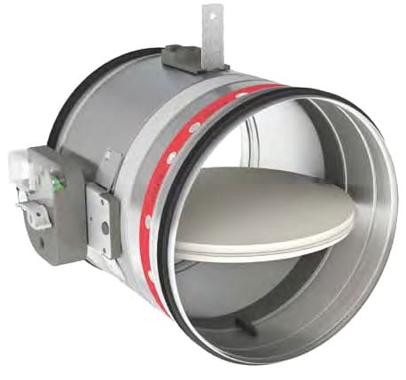 S&P - Clapet coupe-feu 2 H, circulaire, UNIQ BOBI FDCB VM, 24/48V, NF, D 315 mm