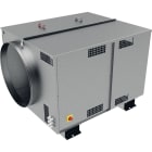 S&P - Caisson C4 ECOWATT, 4800 m3/h, refoul. horizontal en ligne, iso 25 mm, mono 230V