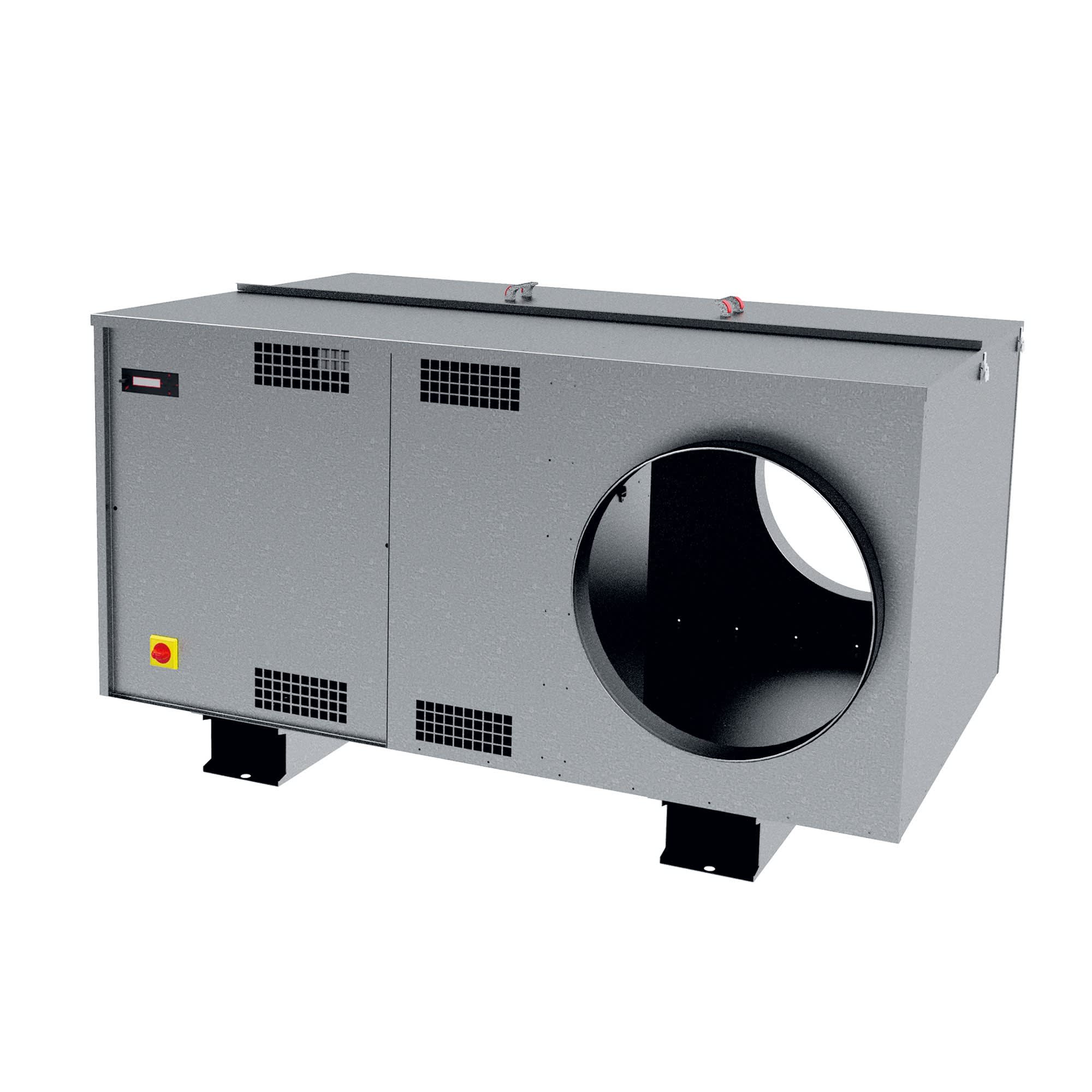 S&P - Caisson C4 ECOWATT courbe montante 9200 m3/h horizontal double aspi nu tri