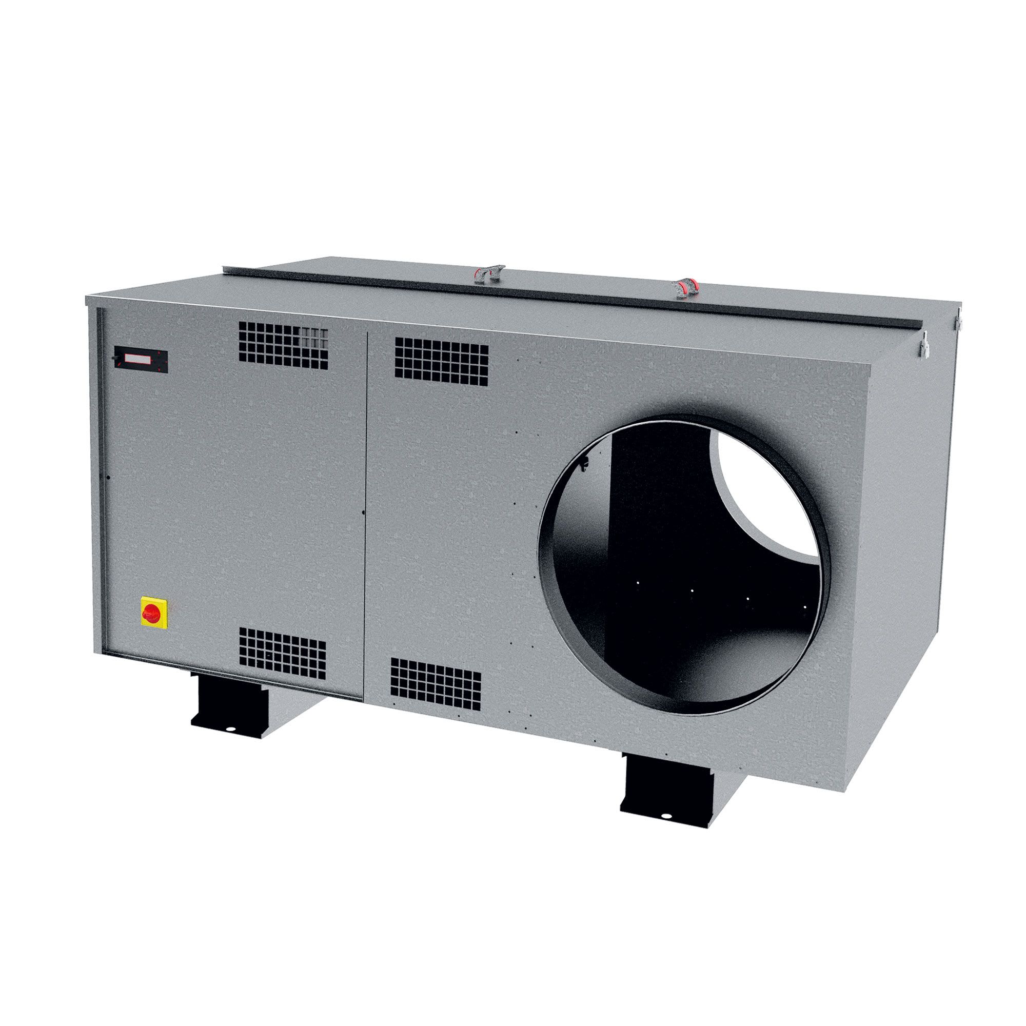 S&P - Caisson C4 ECOWATT régulé, 4800 m3/h, refoul. horiz dble piquage, mono 230V