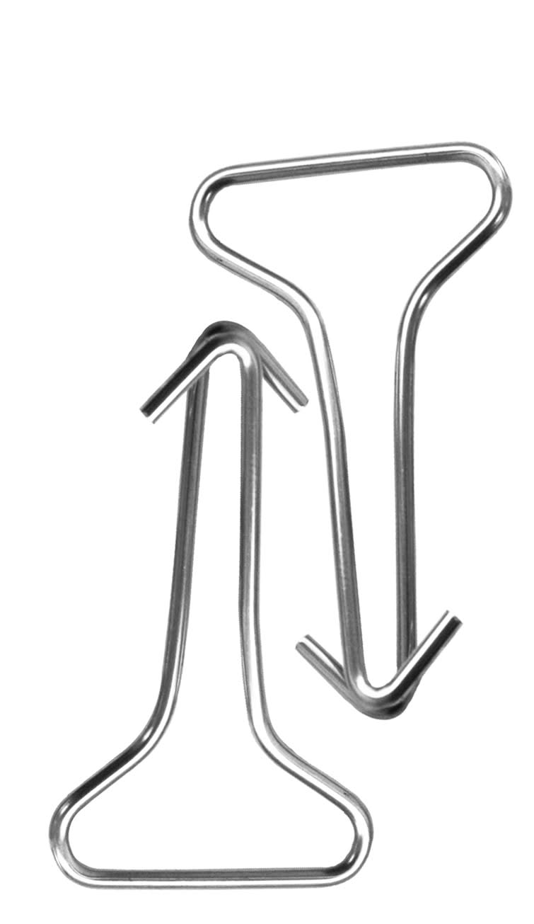 S&P - Crochets sans chevilles, charge max 75kg, sachet de 100 unités