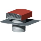 S&P - Chapeau de toiture métallique, D 355 mm, rejet 2600 m3/h, asp 1700 m3/h, tuile