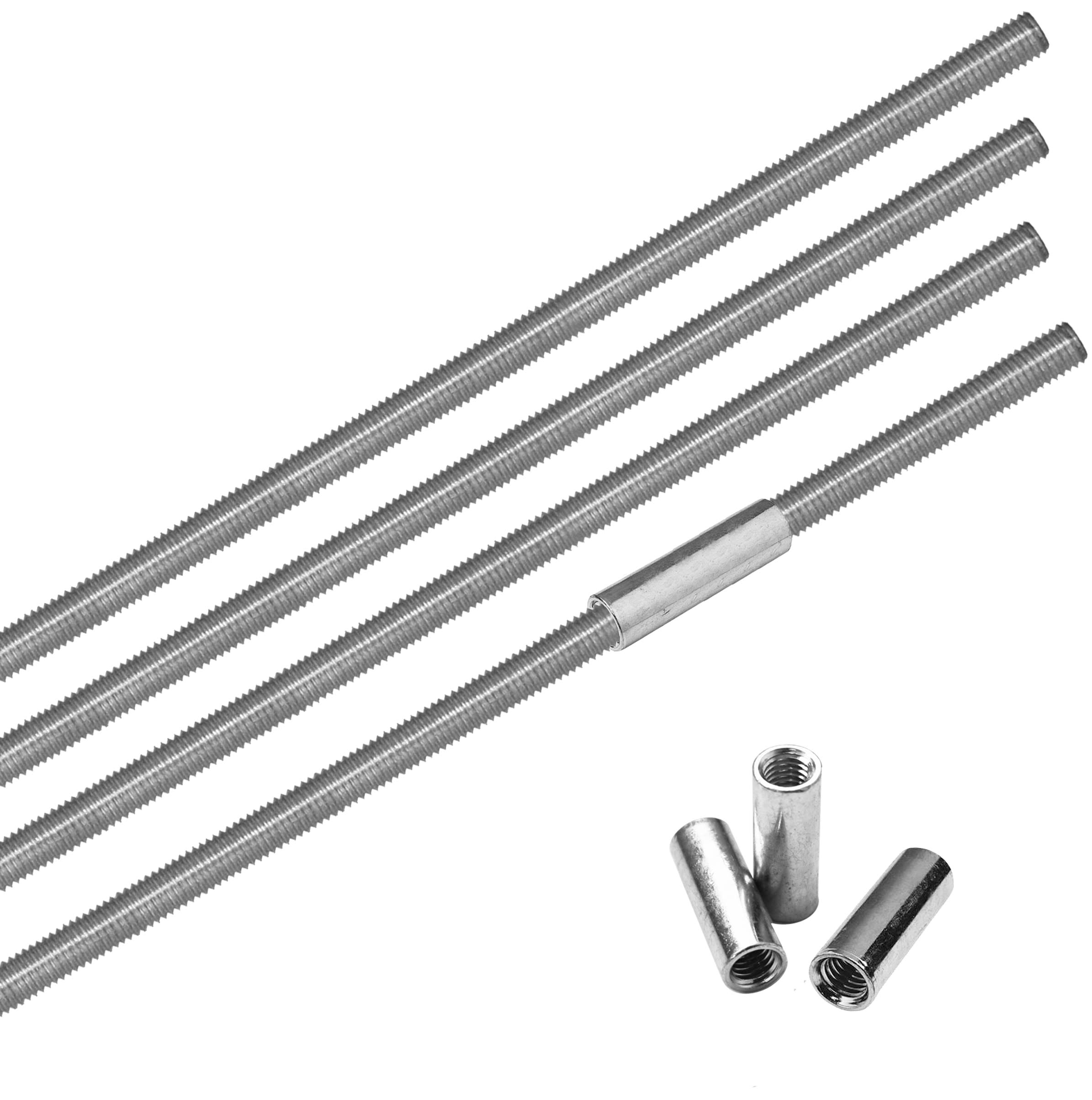 S&P - Tiges filetées acier M8 longueur 1 mètre fagots de 10 unités