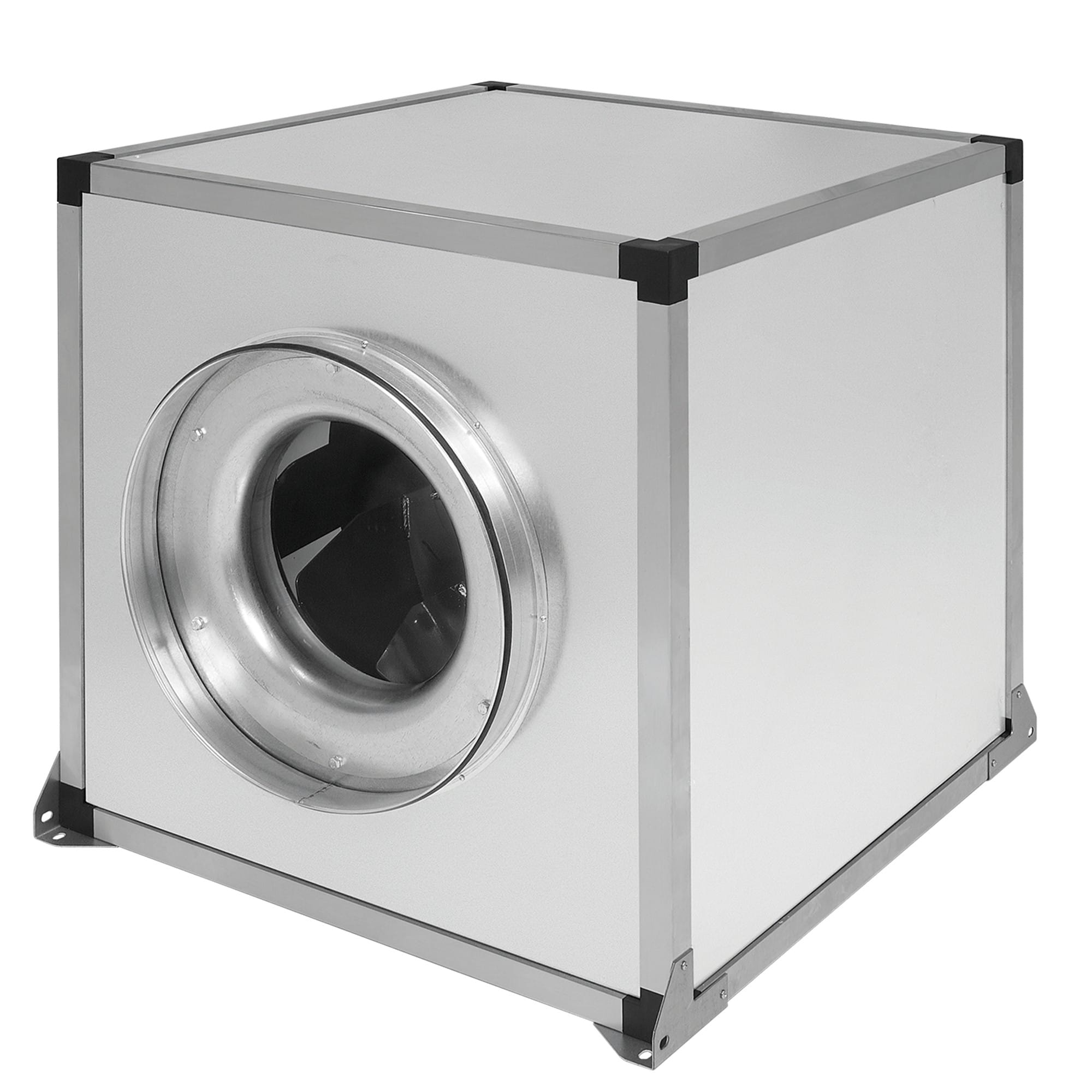 S&P - Caisson de ventilation tertiaire double peau, 8920 m3/h, D500 mm, tri 230/400V